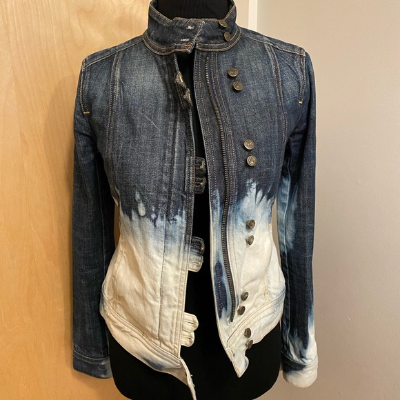 Citizens of Humanity Customized Distressed Denim Jacket Women’s Size Small - Picture 9 of 16